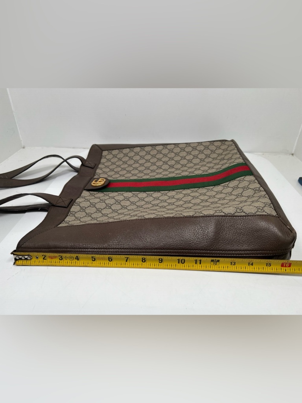 Gucci GG Supreme Sift Ophidia Tote Bag Large - Picture 10 of 11